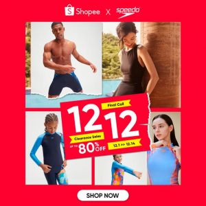 Speedo Shopee 12.12 Clearance Sale Up To 80% OFF (12 Dec 2023 - 14 Dec 2023)