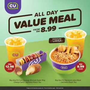 CU All Day Value Meal: Wholesome Meals from RM8.99!