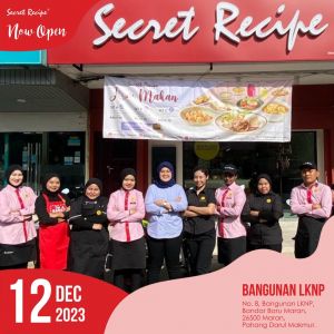Secret Recipe Bangunan LKNP, Maran Pahang Opening Promotion: Enjoy 50% OFF on a Slice Cake (11 Dec 2023 - 24 Dec 2023)