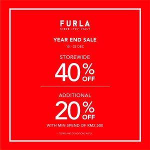 Furla Year End Sale at Johor Premium Outlets (15 Dec 2023 - 25 Dec 2023)