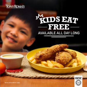 Kids Eat FREE at Tony Roma's! School Holidays Fun & Delicious Deals!