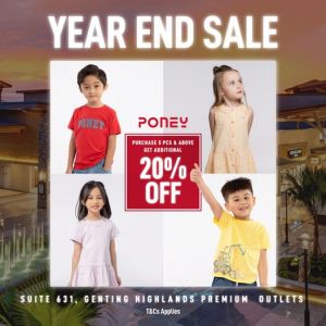 Poney Year End Sale at Genting Highlands Premium Outlets (15 Dec 2023 - 25 Dec 2023)