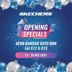 Skechers AEON Mall Bandar Dato Onn Grand Opening Promotion (13 Dec 2023 - 26 Dec 2023)
