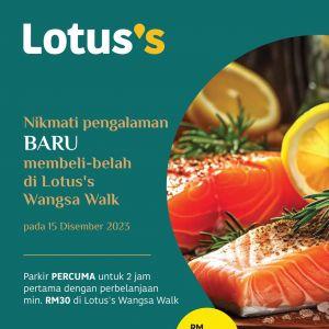 Lotus's Wangsa Walk New Look Promotion (14 Dec 2023 - 27 Dec 2023)