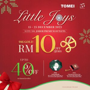 Tomei Christmas Sale at Johor Premium Outlets (15 Dec 2023 - 25 Dec 2023)