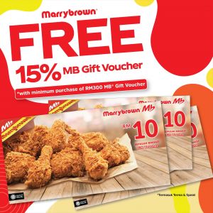 Marrybrown Year End Promotion: FREE 15% MB Gift Voucher