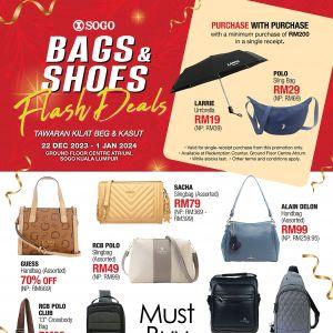 SOGO KL Bags & Shoes Sale (22 Dec 2023 - 1 Jan 2024)