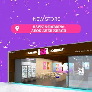 Baskin-Robbins AEON Ayer Keroh Grand Opening: 31% off Scoop + FREE Kids Scoop (23 Dec 2023)