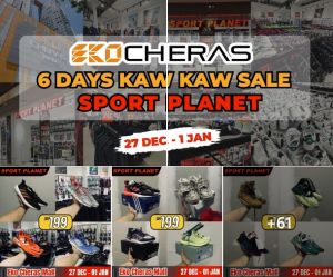 Sport Planet Year End Sale at EkoCheras Mall Up To 80% OFF (27 Dec 2023 - 1 Jan 2024)