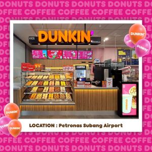 Dunkin' Petronas Subang Airport Grand Opening: Buy 1 Dunkin' Coffee Get FREE 1 Donut (28 Dec 2023 - 2 Jan 2024)