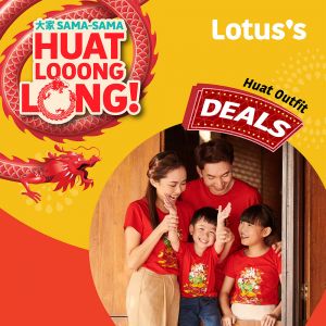 Lotus's CNY 2024 Outfits Deals 50% OFF (28 Dec 2023 - 3 Jan 2024)