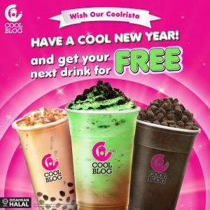 Coolblog New Year 2024 Promotion FREE Coolblog Drinks (1 Jan 2024)
