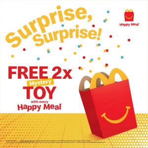 McDonald's FREE 2x Mystery Toy with every Happy Meal (4 Jan 2024 onwards)