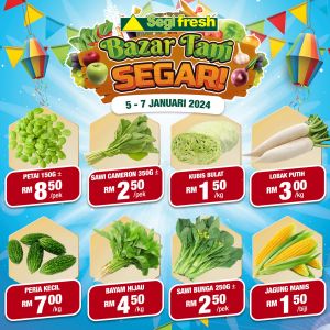 Segi Fresh Bazar Tani Segar Promotion (5 Jan 2024 - 7 Jan 2024)