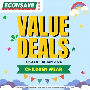 Econsave Children Wear Promotion (6 Jan 2024 - 14 Jan 2024)