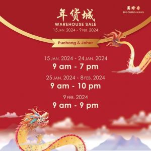 Bee Cheng Hiang Warehouse Sale (15 Jan 2024 - 9 Feb 2024)