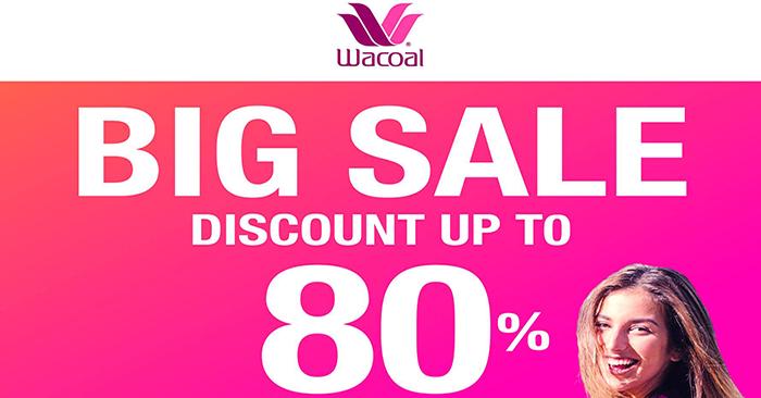Wacoal Big Sale Discount Up To 80% (25 October 2018 - 28 October 2018)