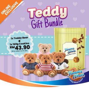 Famous Amos Teddy Gift Bundle for RM43.90