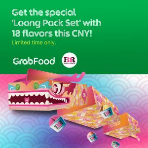 Baskin Robbins CNY Loong Pack Set on GrabFood (until 27 Feb 2024)