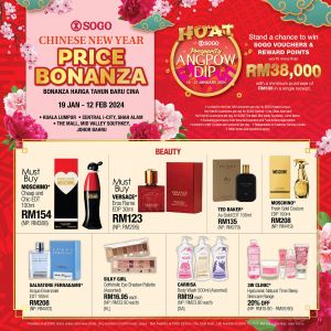 SOGO CNY Price Bonanza Sale (19 Jan 2024 - 12 Feb 2024)
