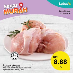 Lotus's Fresh Items Promotion (until 23 Jan 2024)