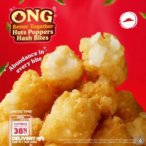 Pizza Hut Huts Poppers Hash Bites