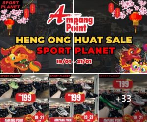 Sport Planet Sale at Ampang Point Up To 80% OFF (19 Jan 2024 - 21 Jan 2024)