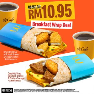 McDonald's Breakfast Wrap Deal for only RM10.95
