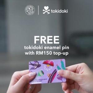 Coffee Bean FREE Tokidoki Enamel Pin with RM150 Top-Up via TCB Card (23 Jan 2024 - 20 Feb 2024)