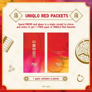 UNIQLO 2024 CNY FREE Red Packets Promotion