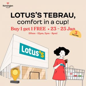 Kenangan Coffee Lotus's Tebrau Grand Opening: BUY 1 GET 1 FREE Deal (23 Jan 2024 - 25 Jan 2024)