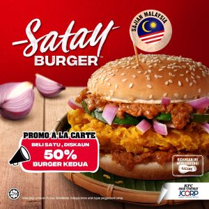 KFC Satay Burger 2nd @ 50% OFF