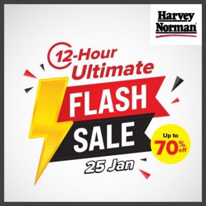 Harvey Norman 12-hour Ultimate Flash Sale (25 Jan 2024)