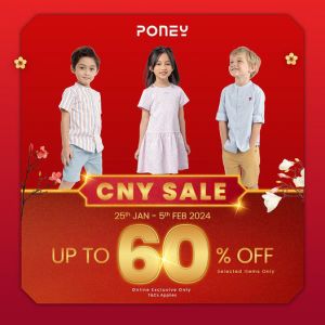 Poney CNY Sale Up To 60% OFF (25 Jan 2024 - 5 Feb 2024)