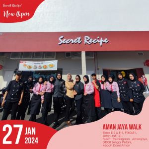 Secret Recipe Aman Jaya Walk Grand Opening: Enjoy 50% OFF on a Slice Cake (27 Jan 2024 - 11 Feb 2024)