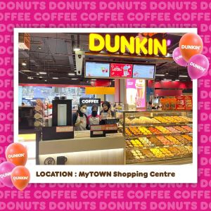 Dunkin' MyTOWN Shopping Mall Grand Opening: Double Dose of Coffee & Donut Delight!