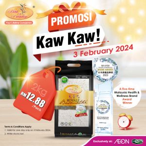 AEON Bird of Paradise Royale Basmathi Rice Promotion (3 Feb 2024)
