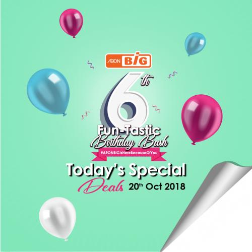 AEON BiG Today Special Deals (20 October 2018)