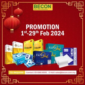 Becon Stationery February Paper Promotion (1 Feb 2024 - 29 Feb 2024)