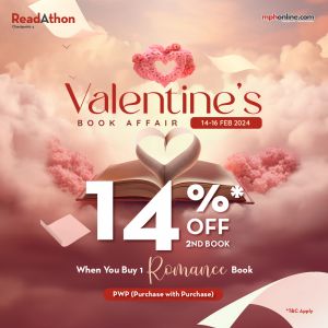 MPH Valentine's Book Affair Sale 14% OFF 2nd Book (14 Feb 2024 - 16 Feb 2024)