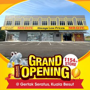MR.DIY Gertak Seratus, Kuala Besut Grand Opening Promotion (22 Feb 2024 - 24 Feb 2024)
