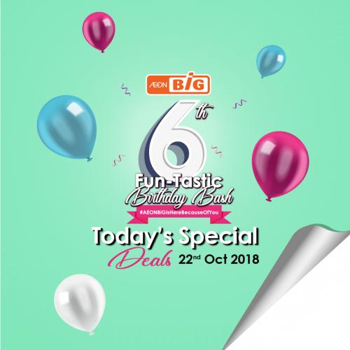 AEON BiG Today Special Deals (22 October 2018)