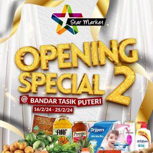 Star Market Bandar Tasik Puteri Rawang Opening Promotion (16 Feb 2024 - 25 Feb 2024)