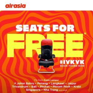Free Flights Alert! Book Now for AirAsia's MASSIVE Seat Sale (MYR49+)