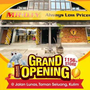 MR.DIY Bandar Jalan Lunas, Taman Seluang, Kulim Grand Opening Promotion