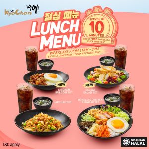 Grab Lunch FAST! KyoChon 1991's New Lunch Menu Ready in 10 Mins (19 Feb 2024 onwards)