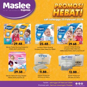 Maslee Promosi Hebat Promotion (until 29 Feb 2024)
