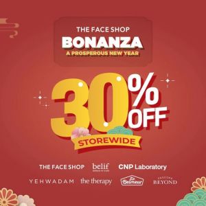 THE FACE SHOP Bonanza Sale at Sunway Velocity Mall KL (21 Feb 2024)