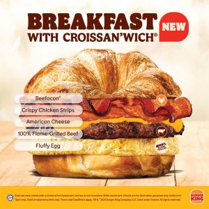 Start Your Day Right! Burger King's Delicious Croissan'wich Breakfast Menu