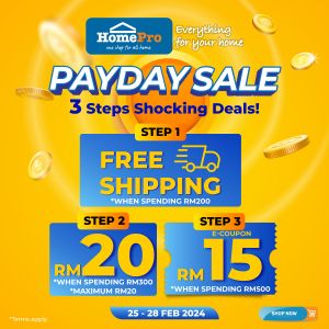 HomePro Payday Sale (25-28 Feb 2024)